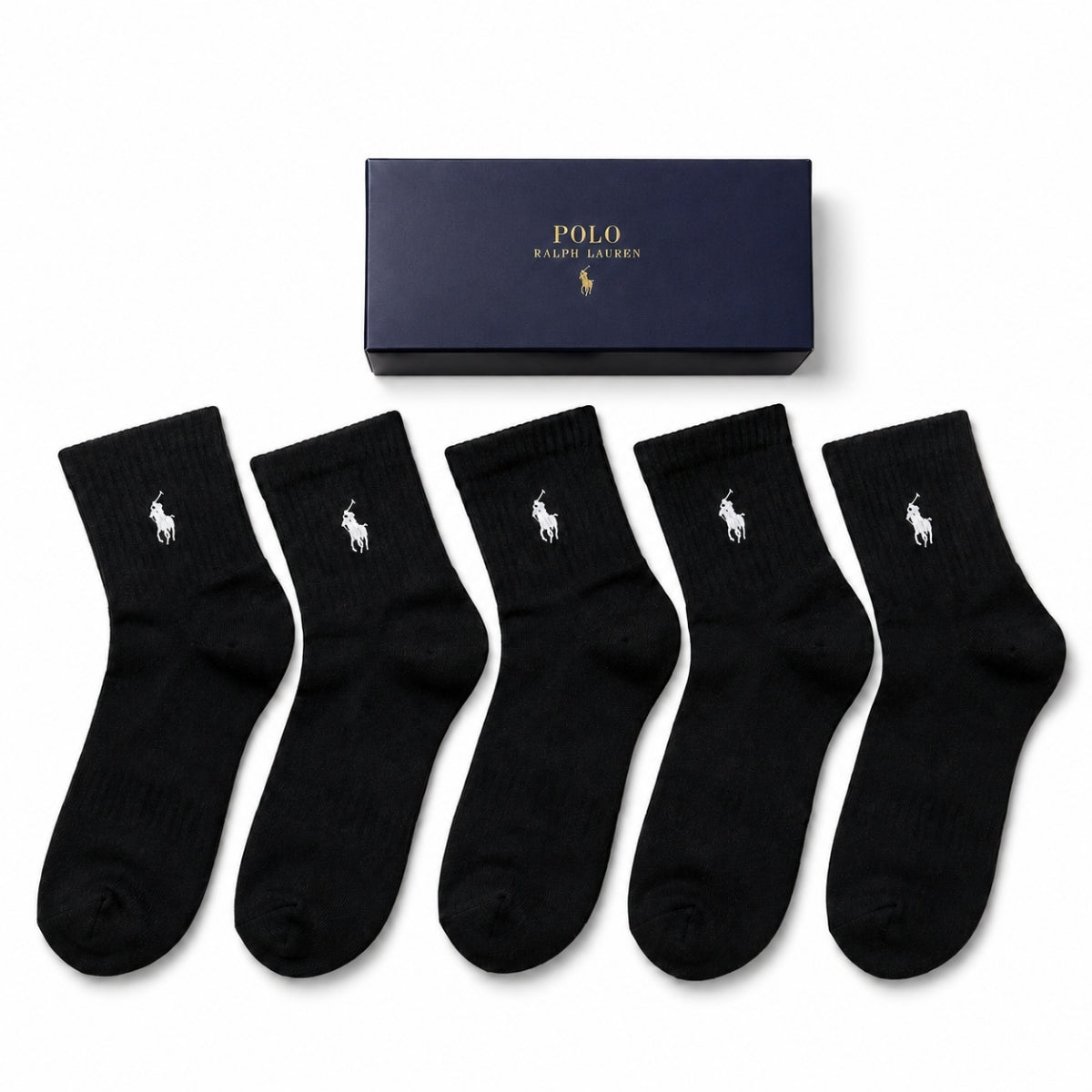 5er-Pack RL Baumwollsocken-Box